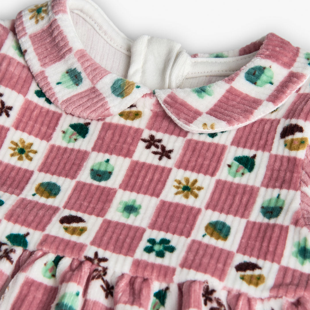 Vestido Pana Boboli Cuadros Rosa