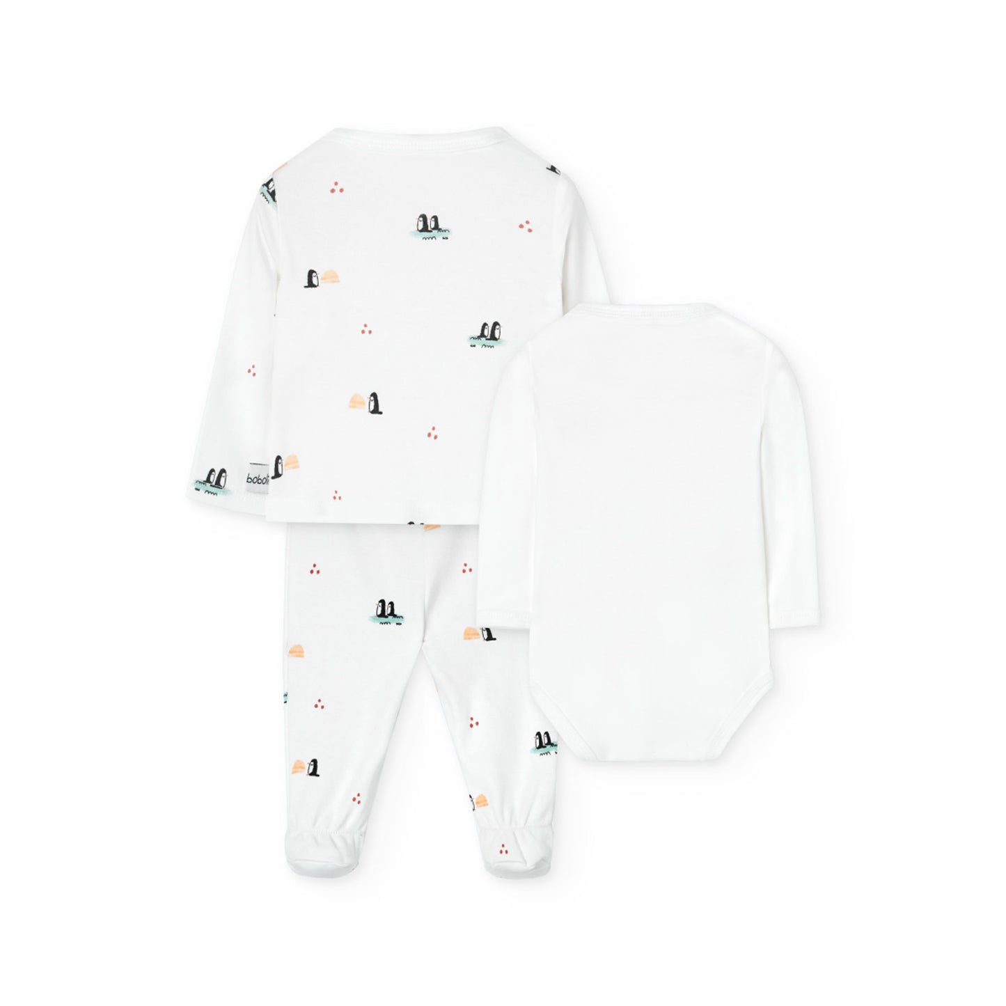 Kit Primera Muda Boboli Pinguinos Blanco