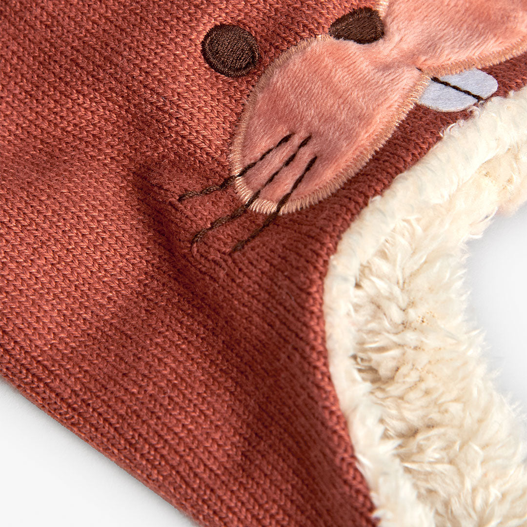 Gorro tejido Boboli Conejito Naranja