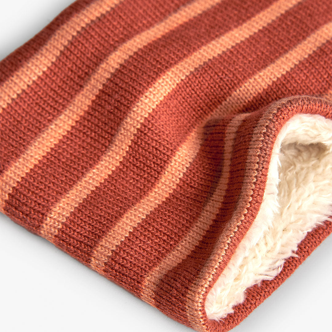 Cuello Tejido Boboli Rayas Naranjas