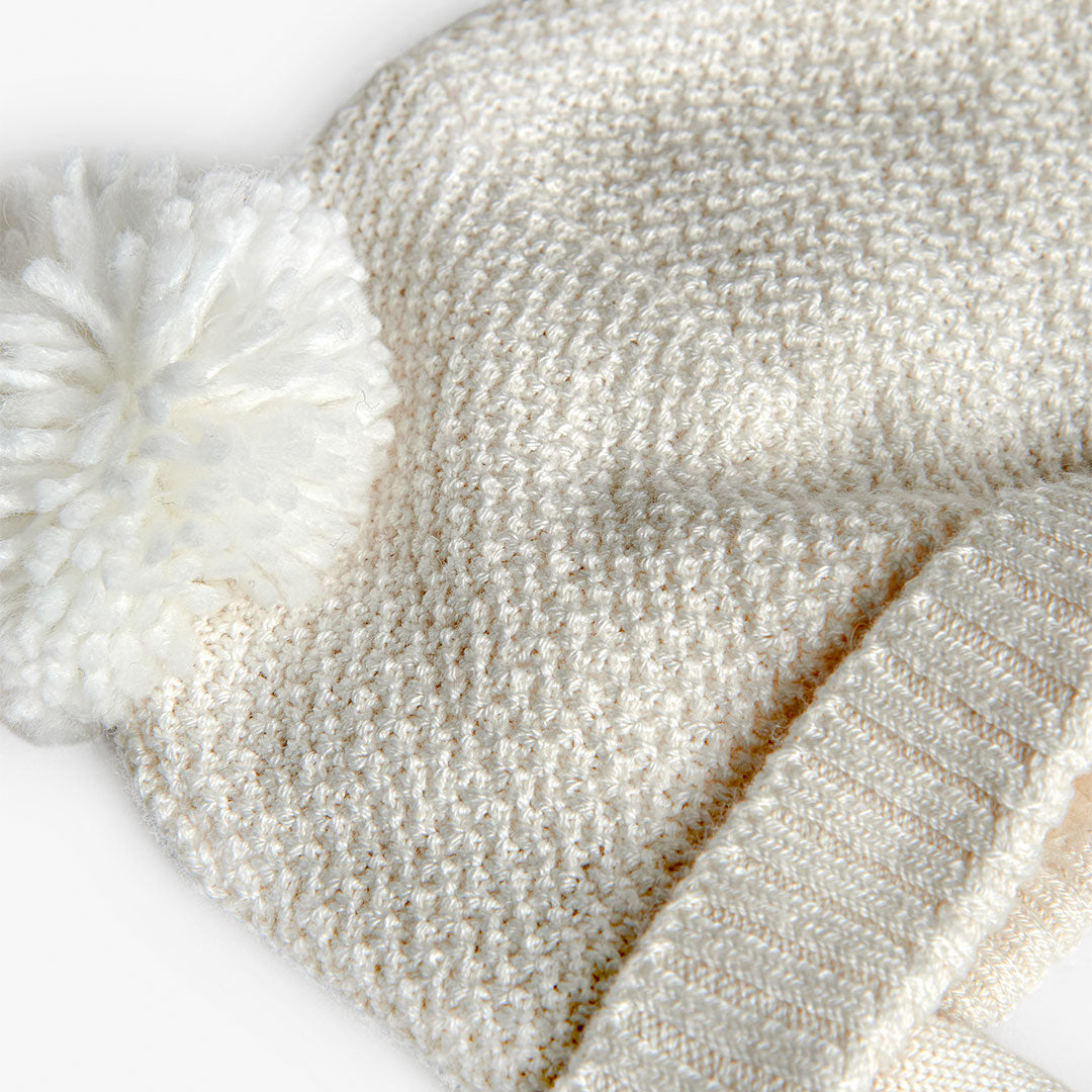 Gorro Tejido Boboli con Orejitas Ivory