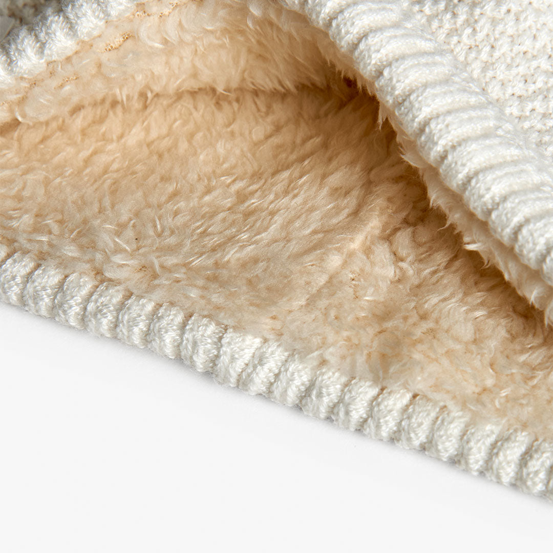 Gorro Tejido Boboli con Orejitas Ivory