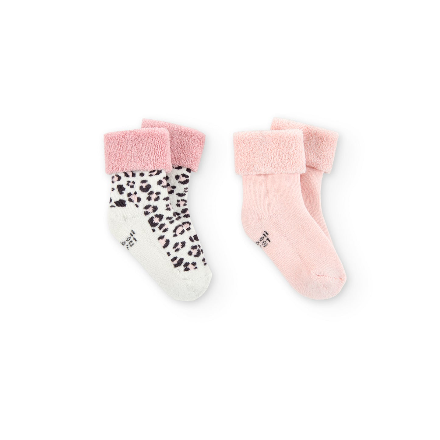 Medias Bebe Boboli Leopardo Rosa