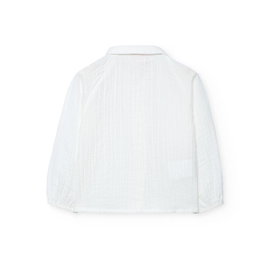 Blusa ML Boboli Con Cuello Blanca