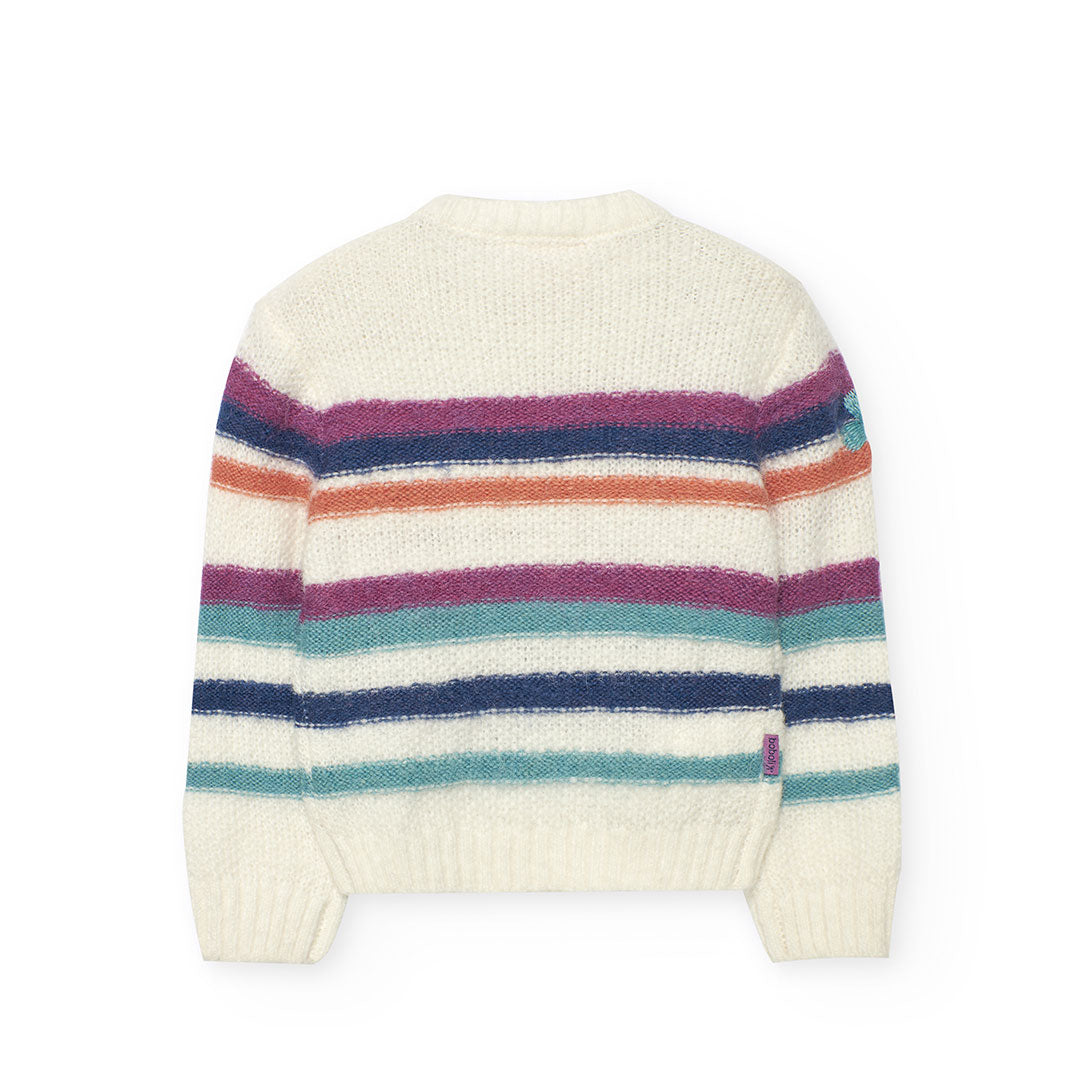 Sweater Boboli Flores de Invierno Blanco