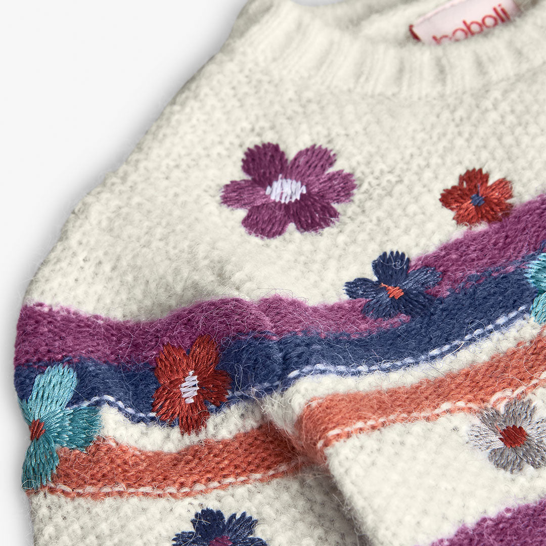 Sweater Boboli Flores de Invierno Blanco