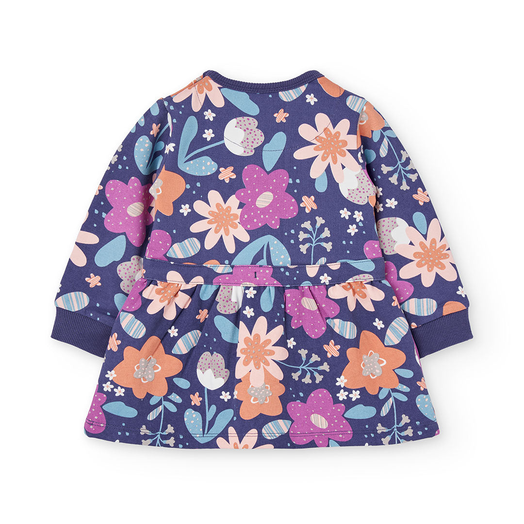 Vestido Estampado Boboli Flores Lila