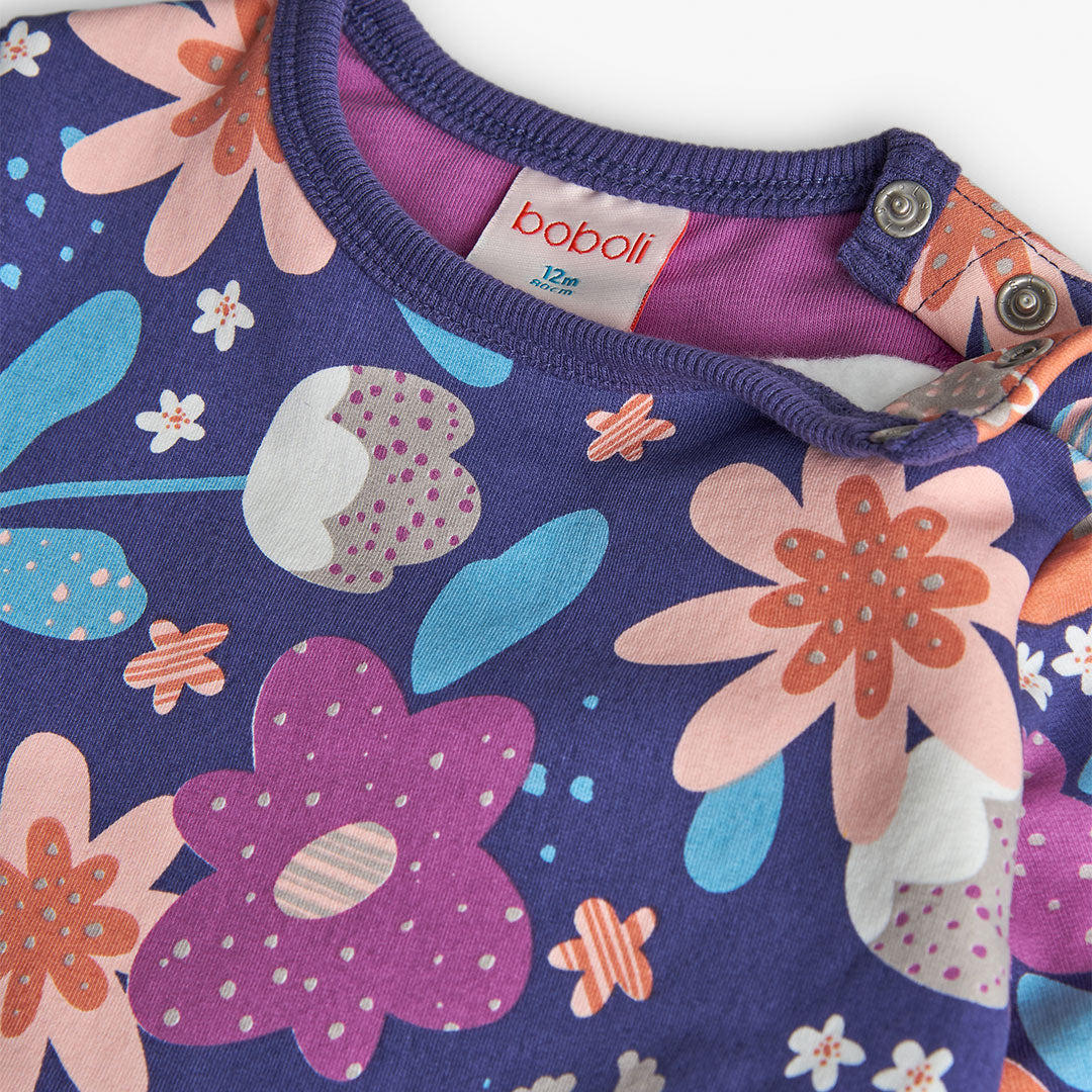 Vestido Estampado Boboli Flores Lila