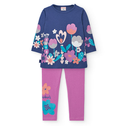 Conjunto Boboli Jardin de Flores  Lila