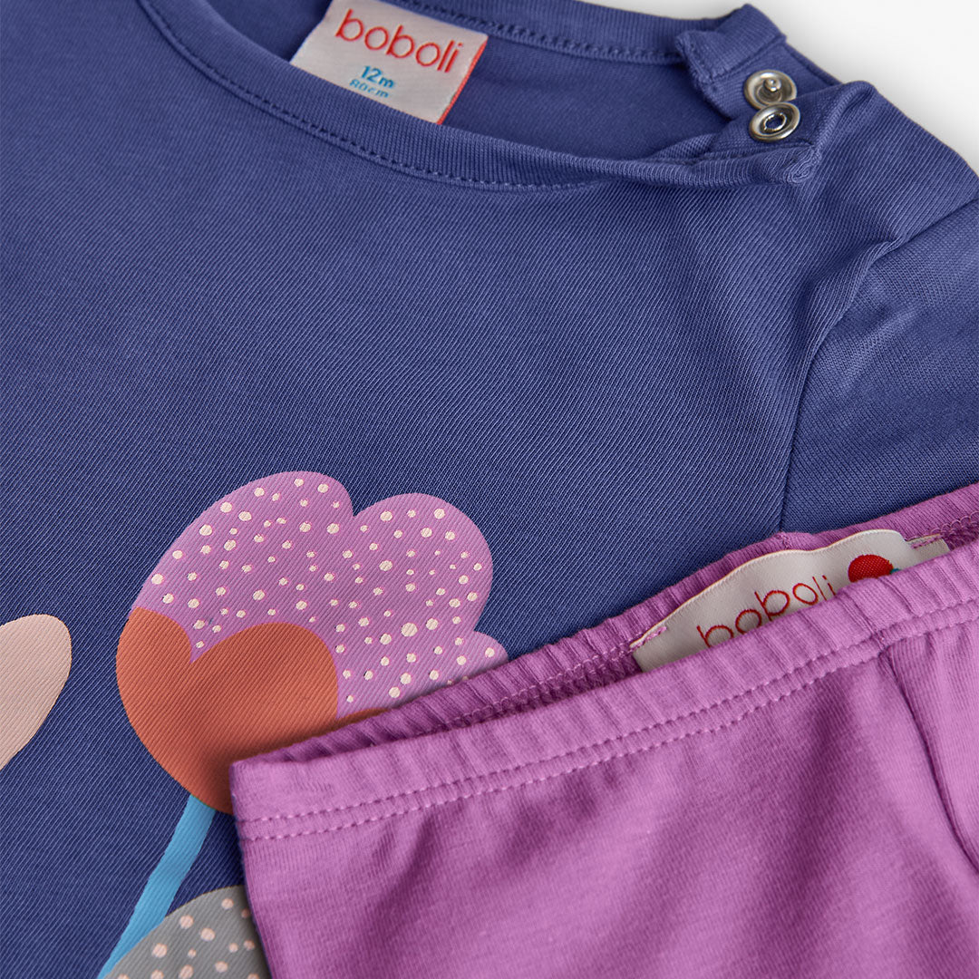 Conjunto Boboli Jardin de Flores  Lila