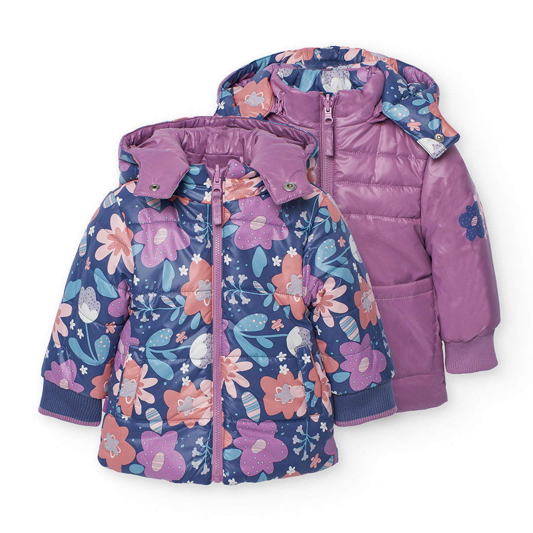 Chaqueta Reversible Boboli Estampado Flores