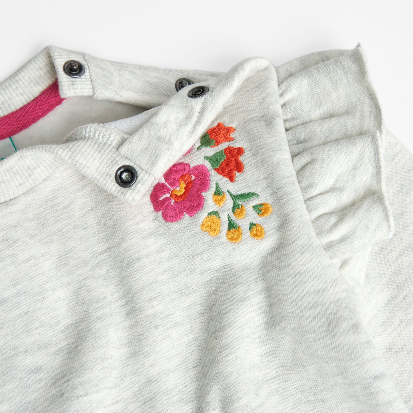 Buzo Boboli Flores Gris