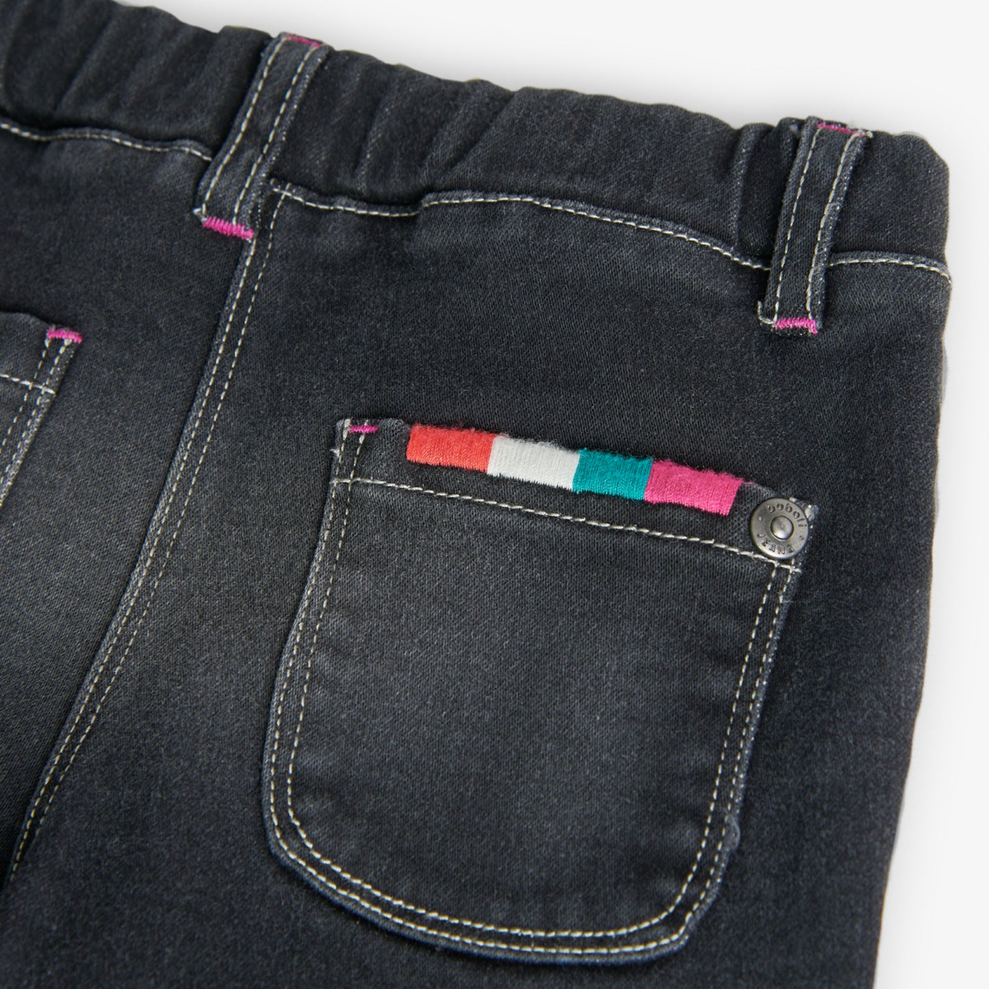 Pantalon Denim Boboli Jardin de Flores Negro