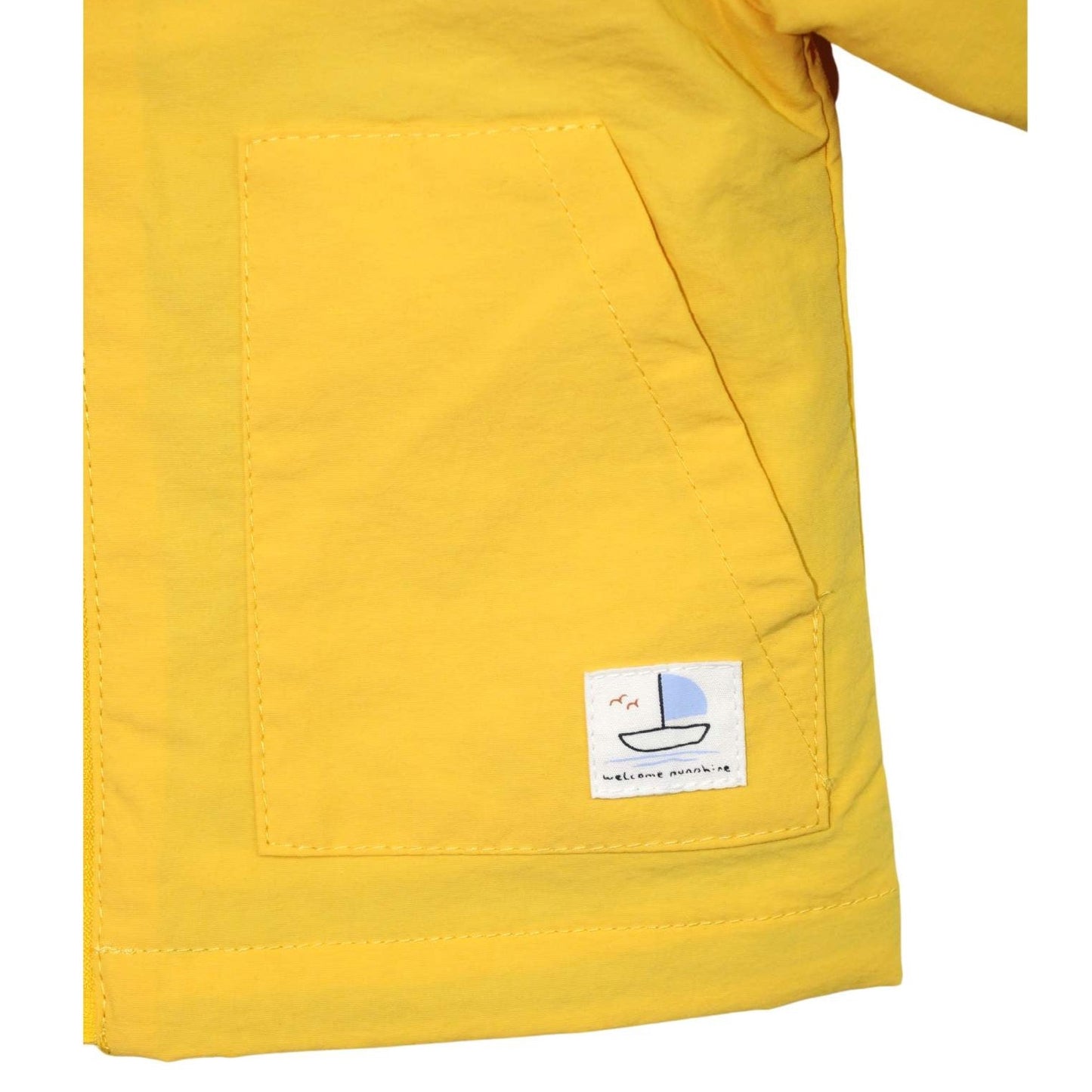 Chaqueta con Capucha Losan Amarillo y Rayas