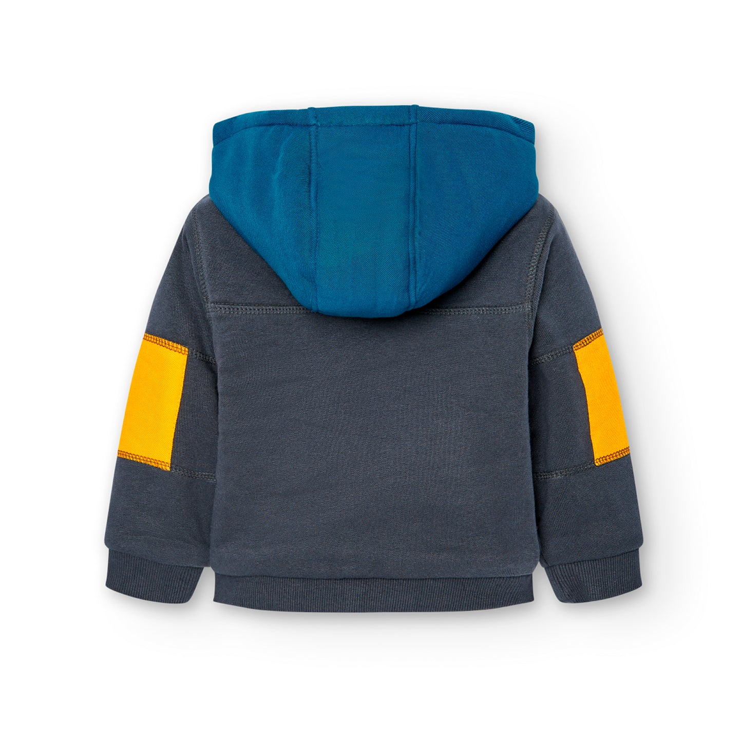 Hoodie Abrigado Boboli Just Enjoy Gris Oscuro