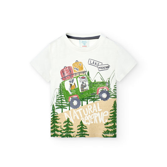 Camiseta MC Boboli Greenland Crudo