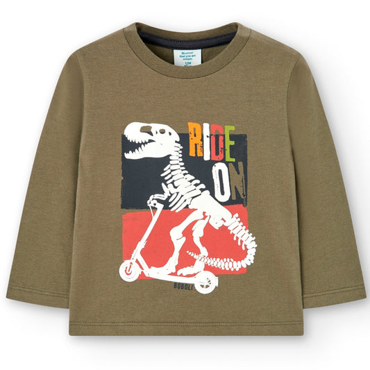 Camiseta ML Boboli Dinosaurios Oliva