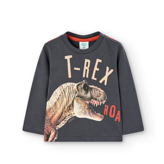 Camiseta ML Boboli Trex Gris Oscuro