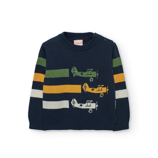 Sweater Boboli Aviador Azul Marino