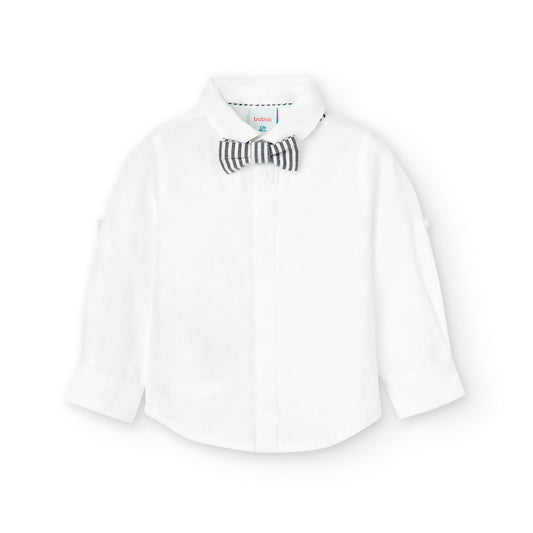 Camisa Lino Boboli con Corbatin