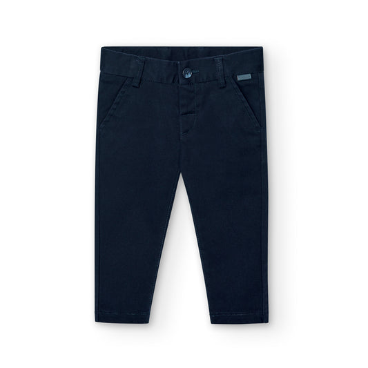 Pantalon Saten Elastico Boboli Marino