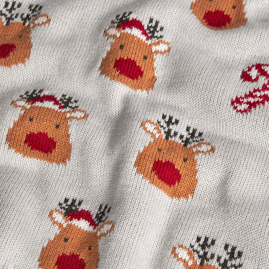 Sweater Boboli Navidad Reno Crudo