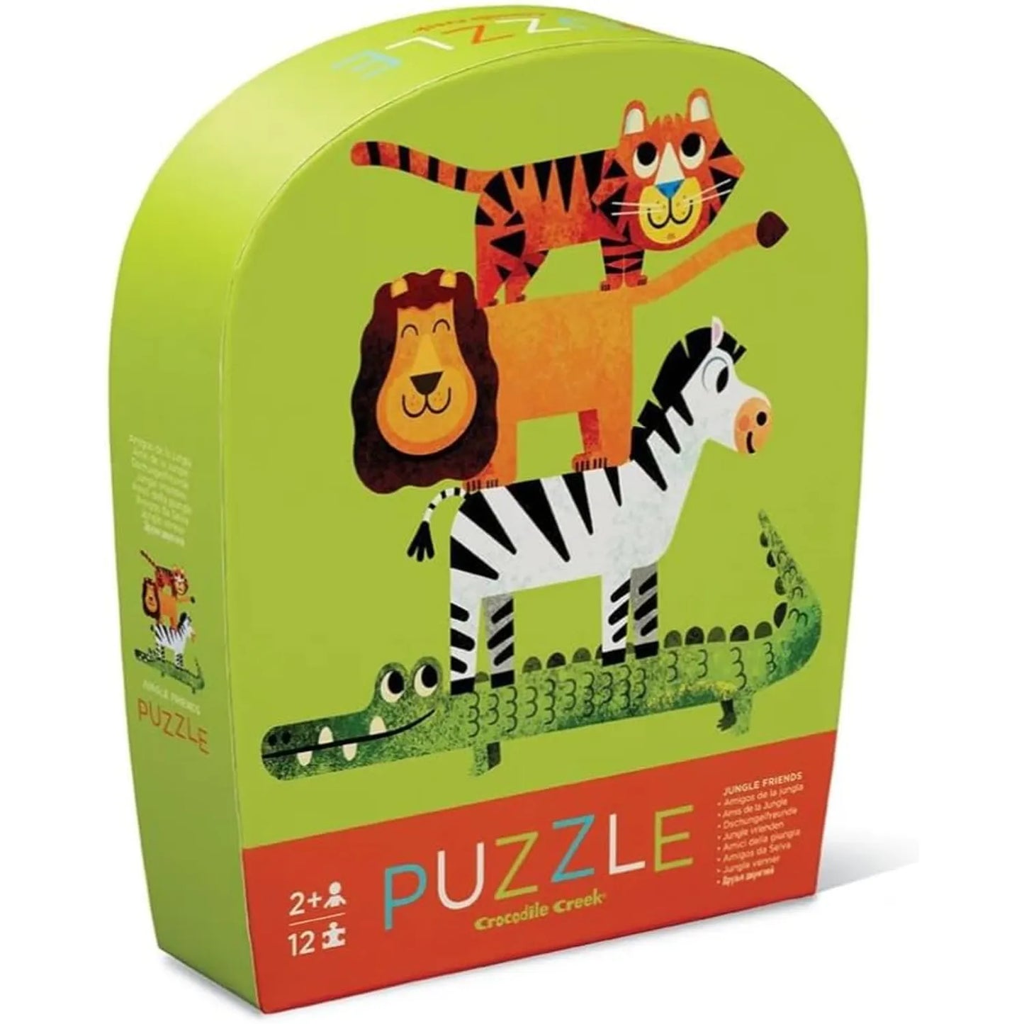 Mini rompecabezas 12 piezas amigos de la Jungla