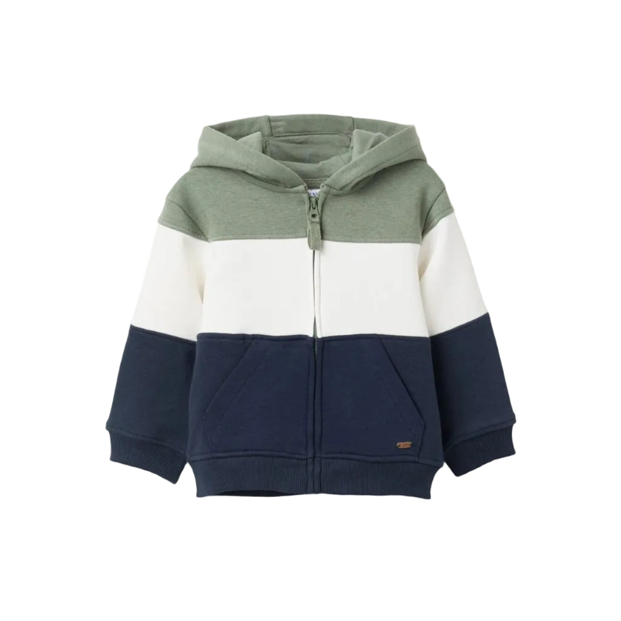 Hoodie Zippy Con Capucha Verde