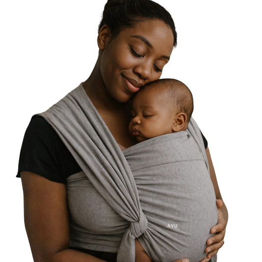 Fular Elástico AYU "Coral" Gris Claro