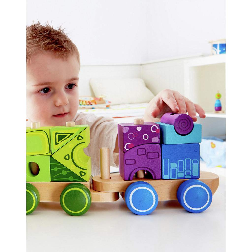 Bloques en Tren Fantasía Hape