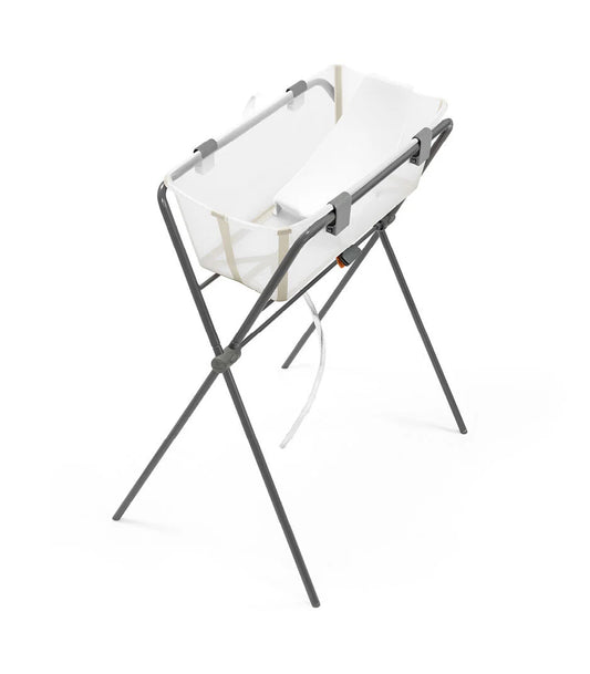 Combo Bañera Flexibath Stokke Transparente/Beige + Soporte para elevar