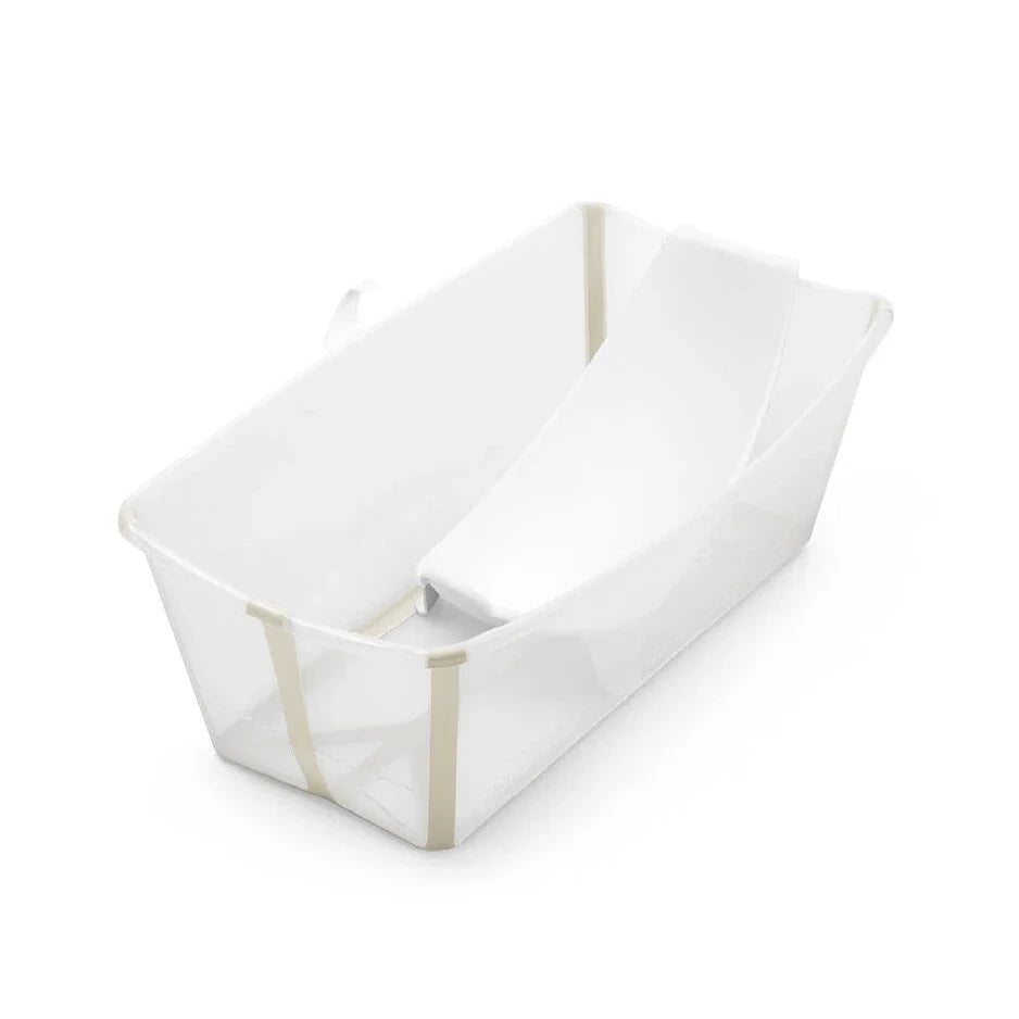 Combo Bañera Flexibath Stokke Transparente/Beige + Soporte