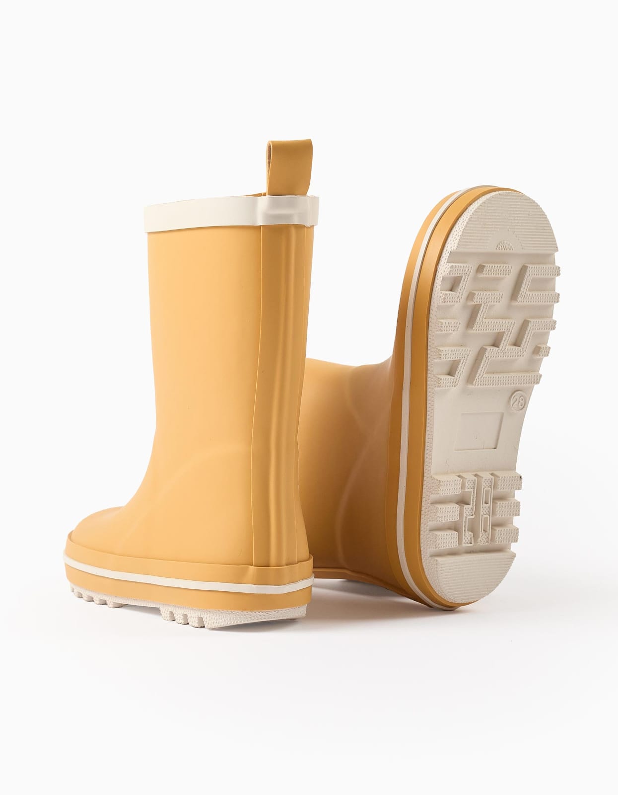 Botas Zippy con raya en contraste amarillo