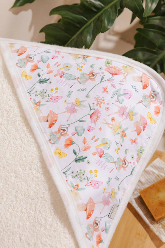 TOALLA CAPUCHA BEIGE HADAS