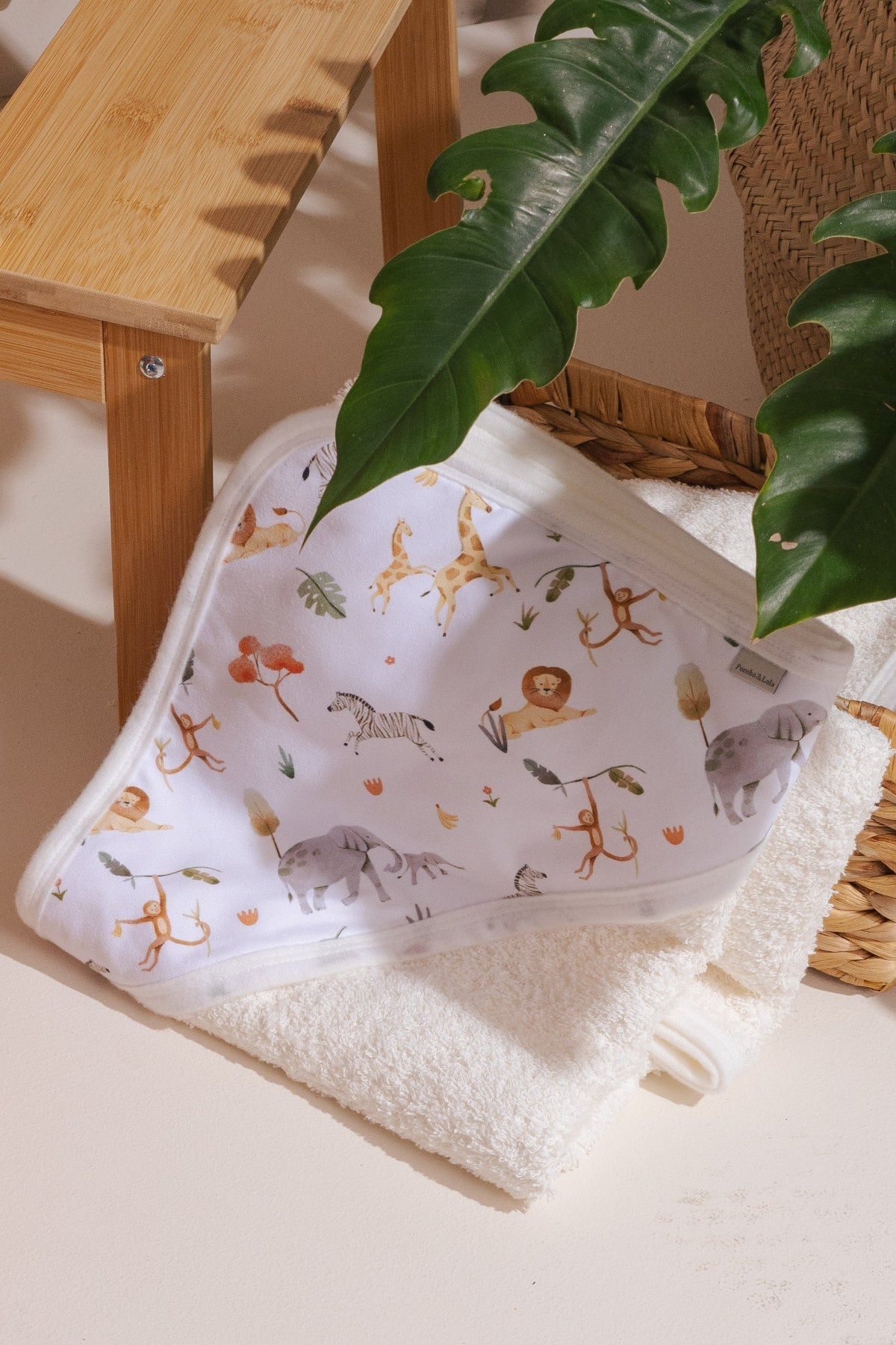 TOALLA CAPUCHA BEIGE SELVA