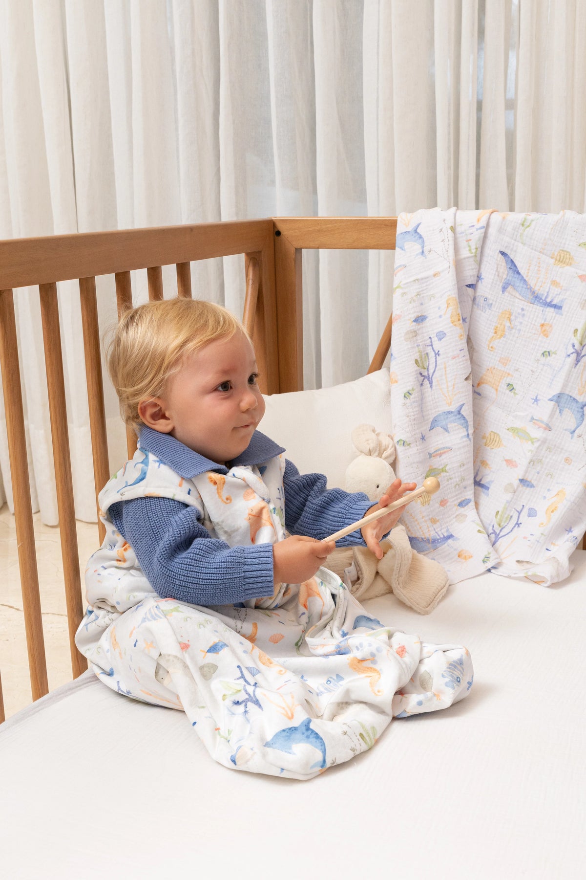 SACO DE DORMIR VELVET MAR T:0-12M