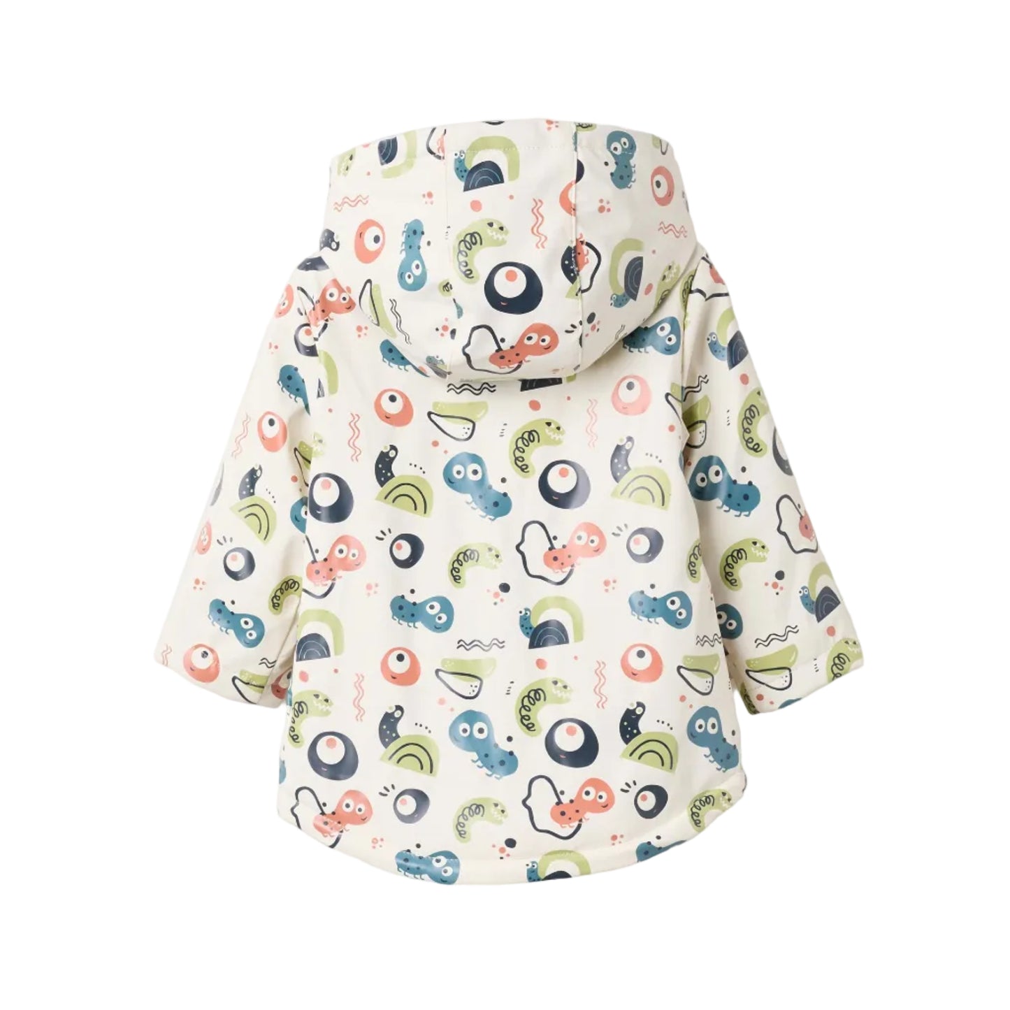Impermeable Estampado Zippy Blanco