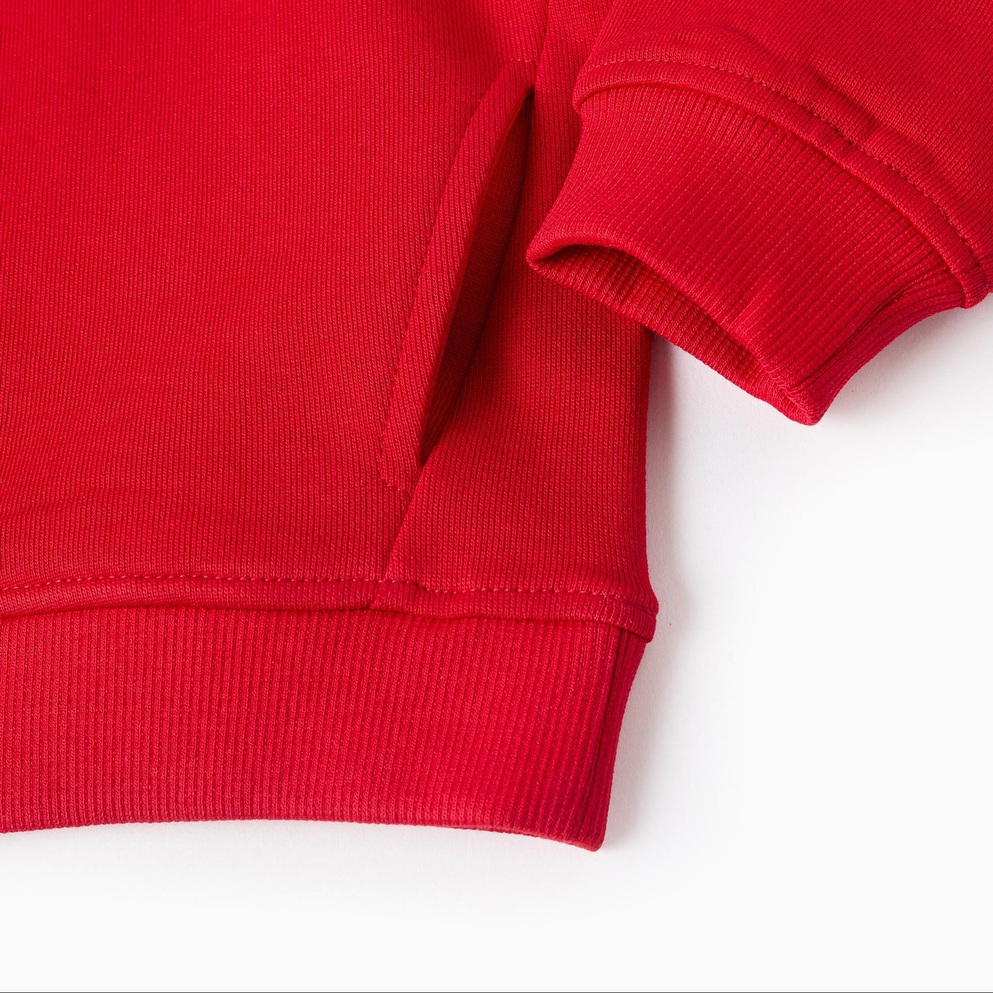Hoodie Zippy Abrigado Rojo