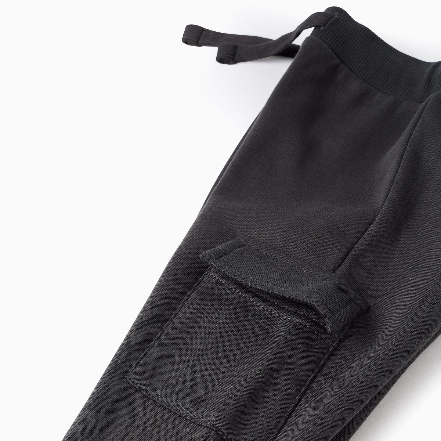 Pantalon Zippy con Bolsillos Gris Oscuro