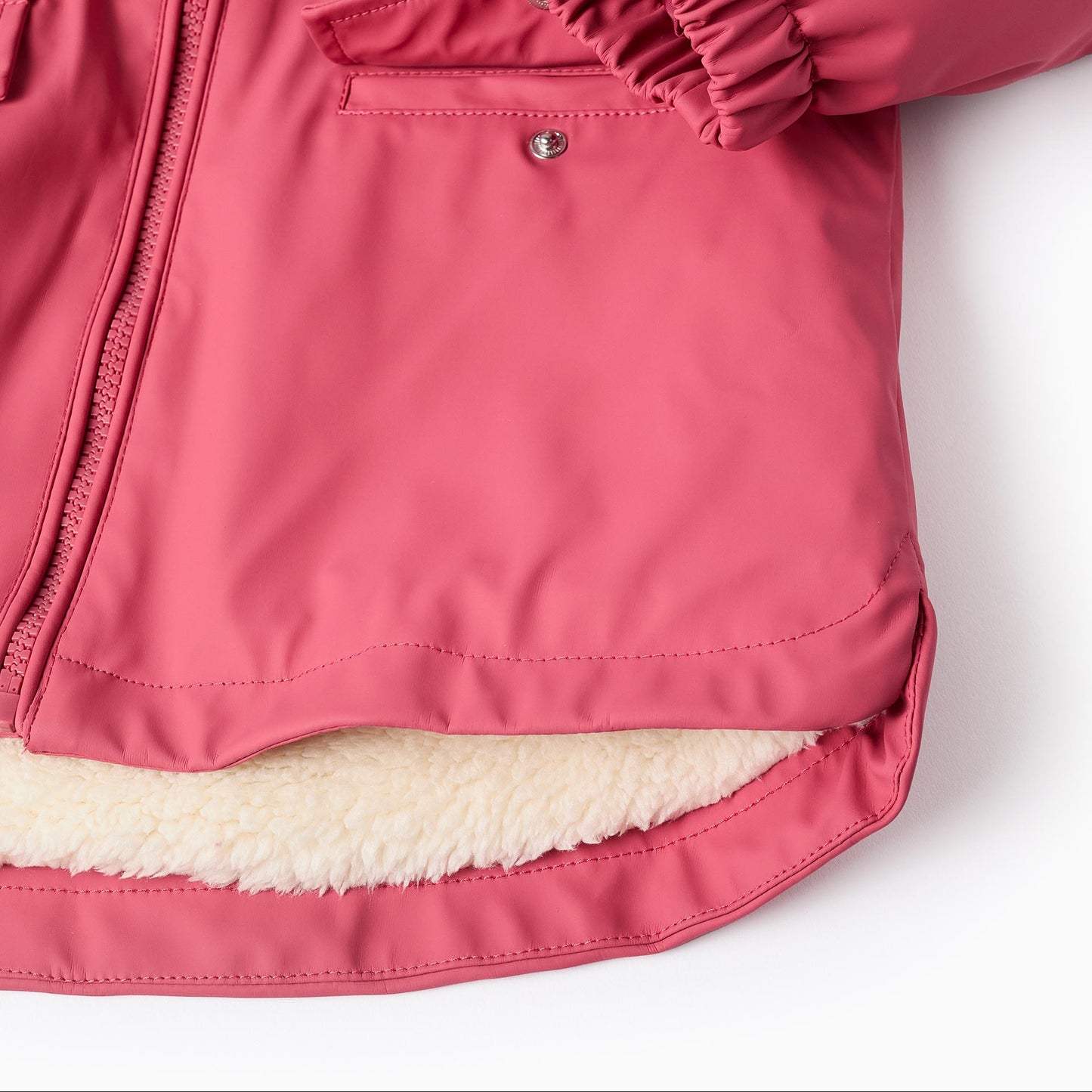 Impermeable Zippy Con Capucha Rosa