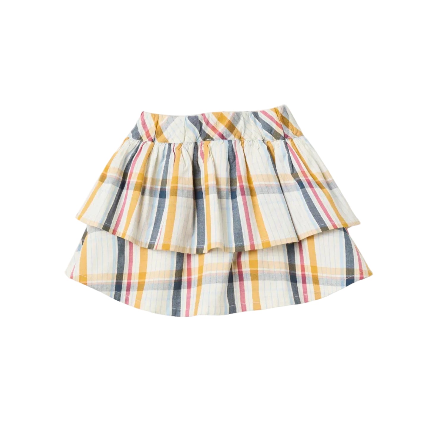 Falda Zippy a Cuadros 'B&S', Multicolor