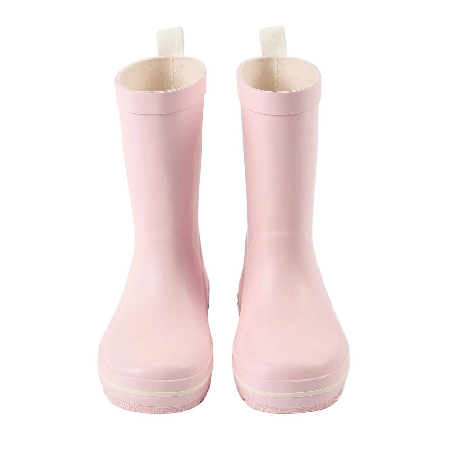 Botas Zippy con Raya en Contraste Rosa /Blanco