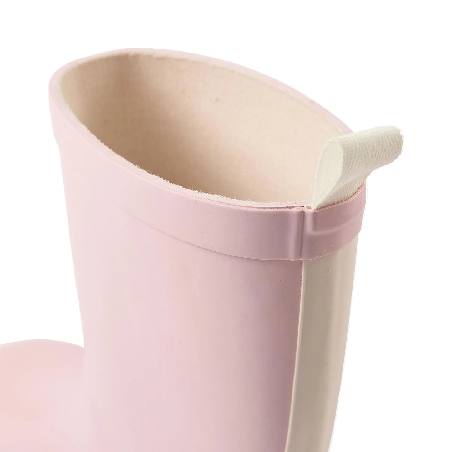 Botas Zippy con Raya en Contraste Rosa /Blanco