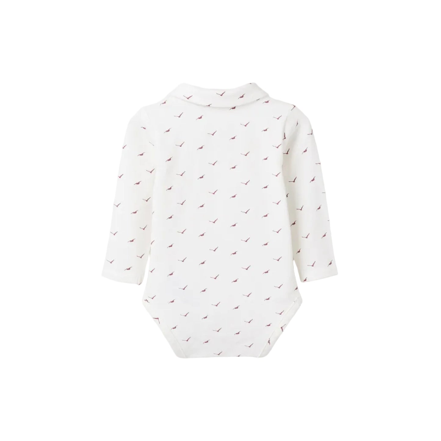Body Zippy "Birds" Recién Nacido, Blanco
