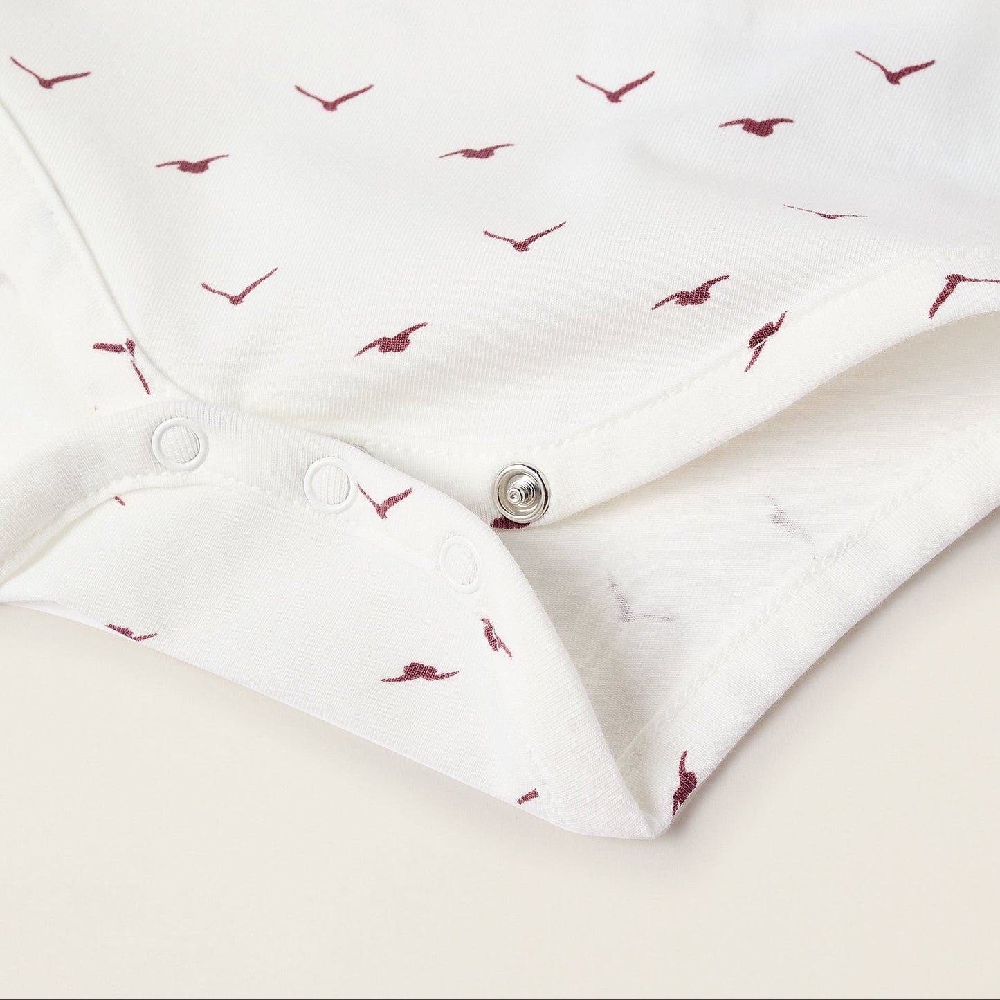 Body Zippy "Birds" Recién Nacido, Blanco
