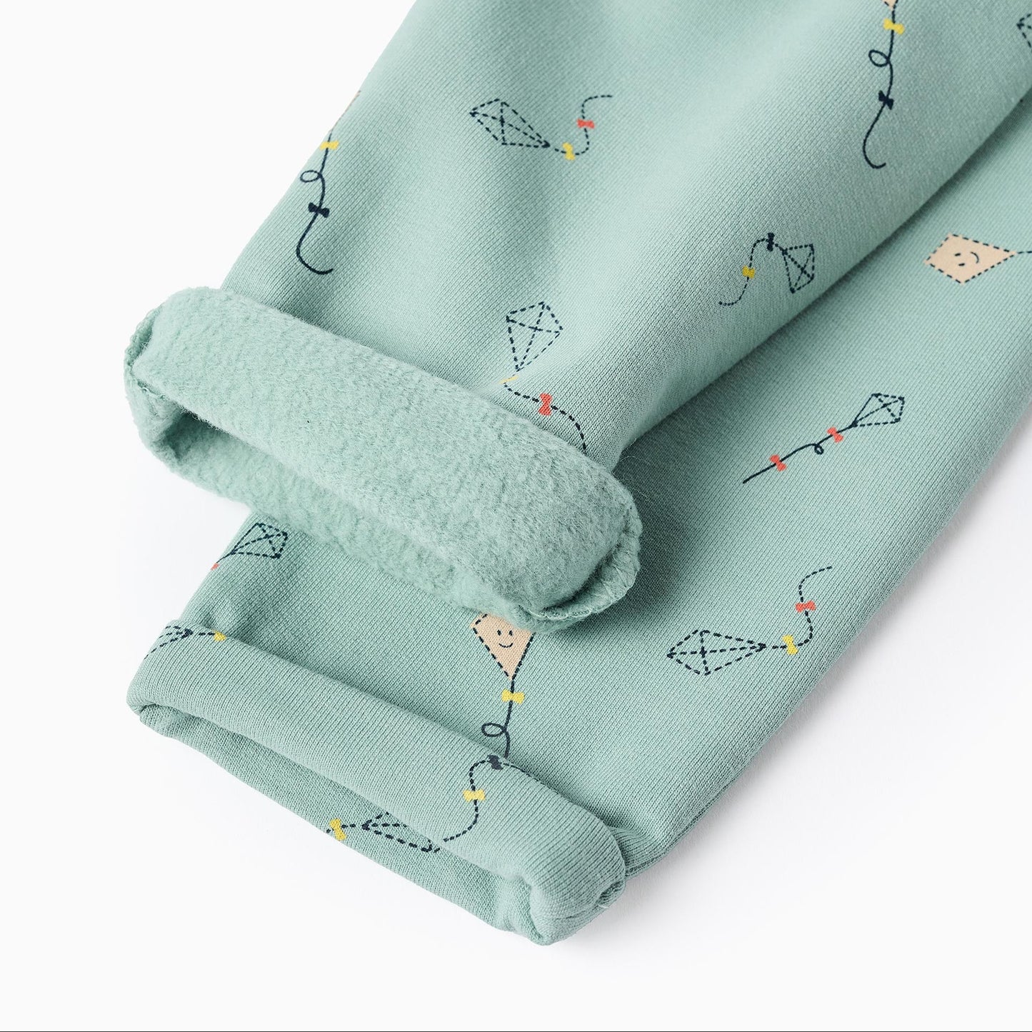 Pantalon Fleece Losan Cometas Verde Claro