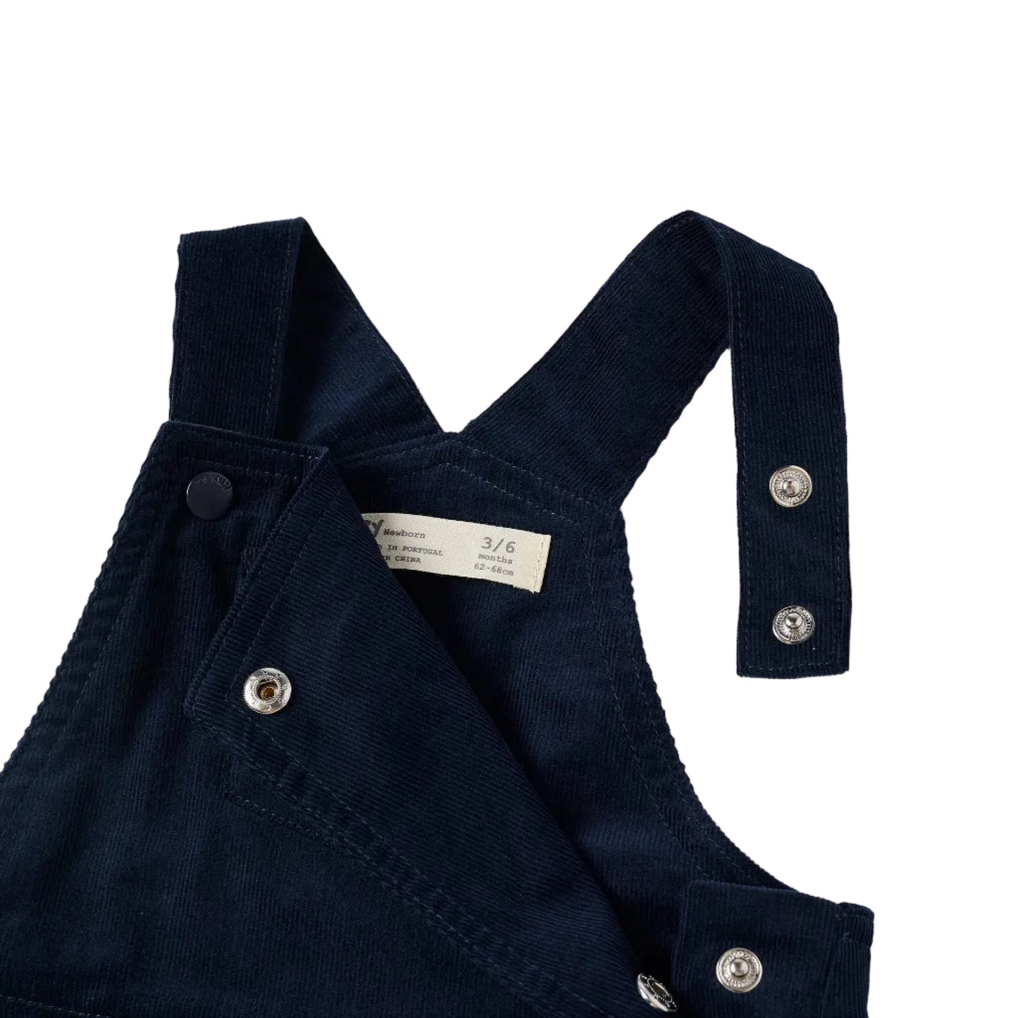 Overol Zippy Pana Recién Nacido,Azul Oscuro