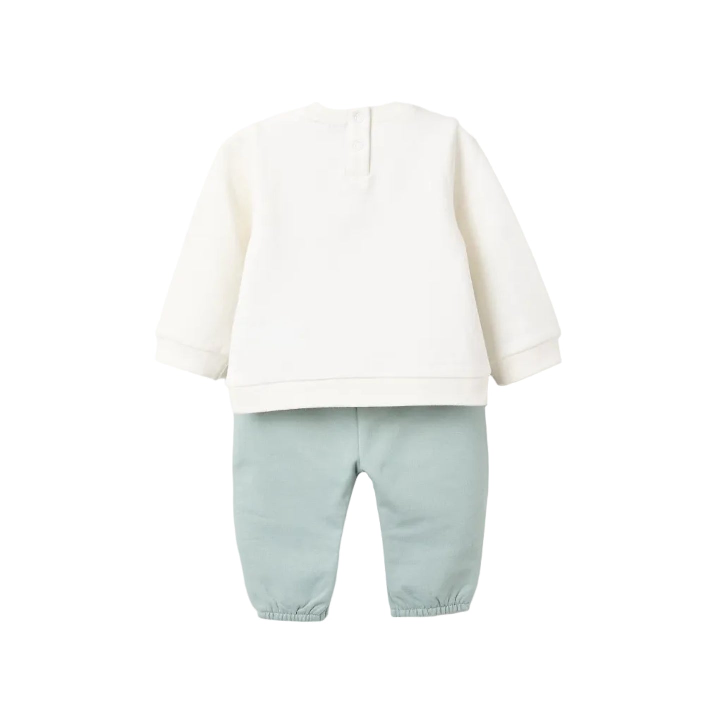 Conjunto Zippy Oso al Viento Blanco