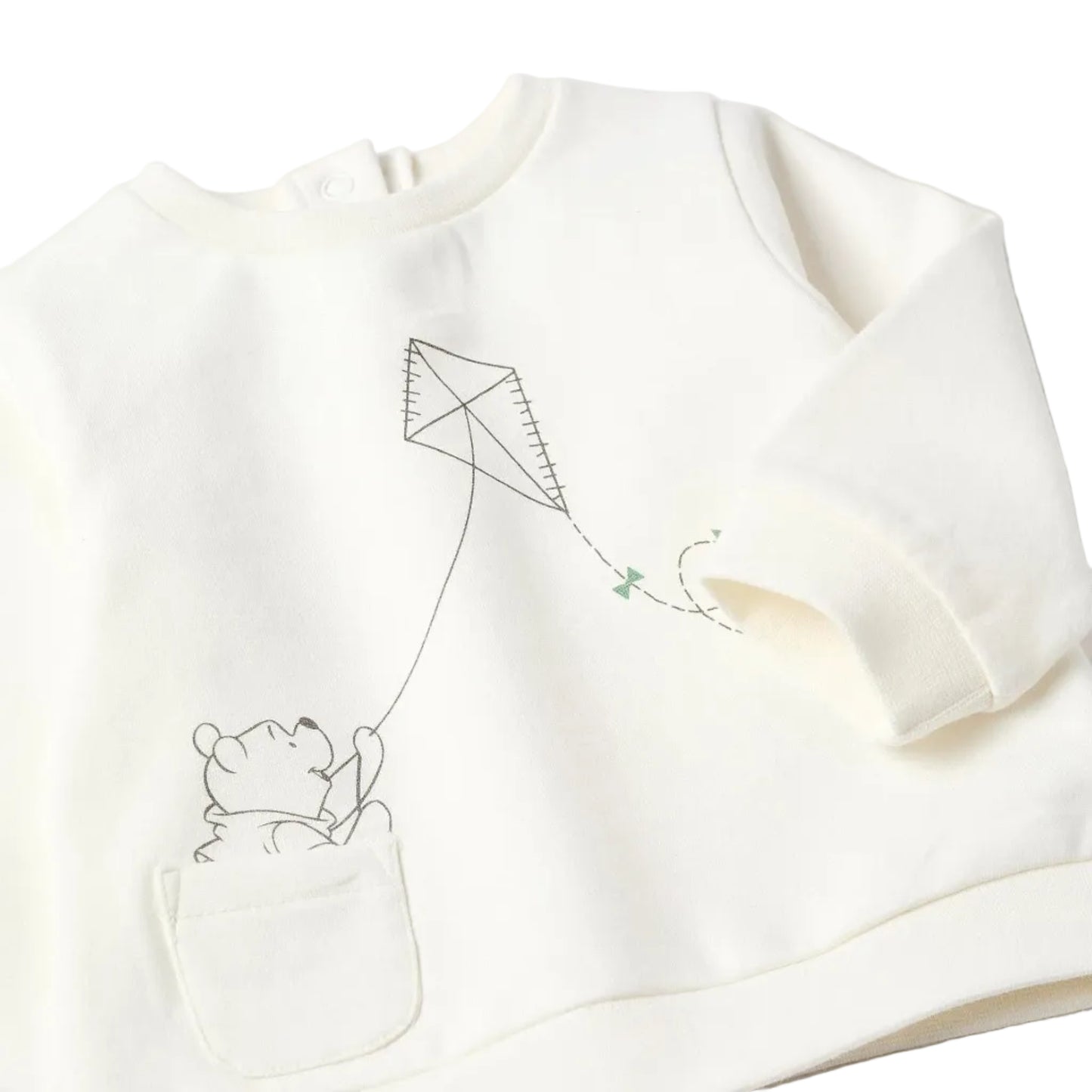 Conjunto Zippy Oso al Viento Blanco