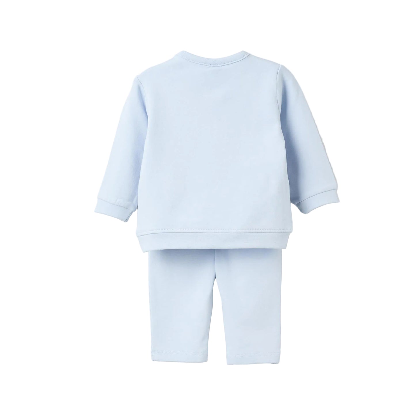 Conjunto Fleece Zippy Para Recién Nacido 'Caracol', Azul